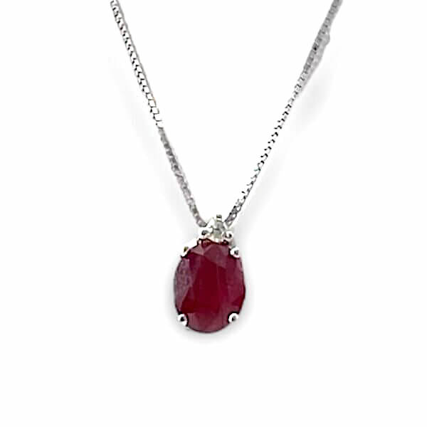 Pendente rubino oro e diamanti GEMME Art. CD791