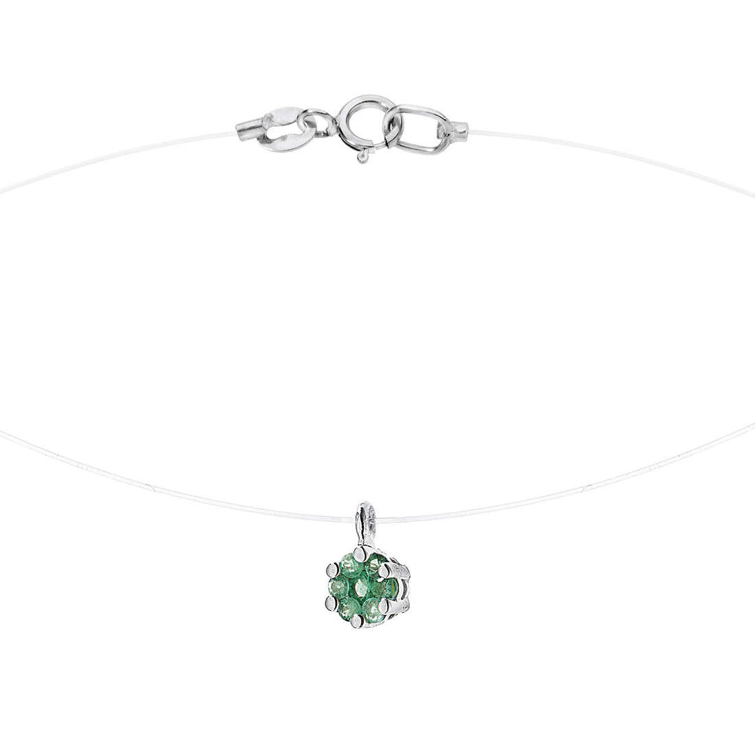 Women’s Comete Gioielli Colorful Gemstones Necklace GLB 875