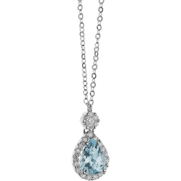 Women's Comete Gioielli Aquamarine GLQ 258 Necklace