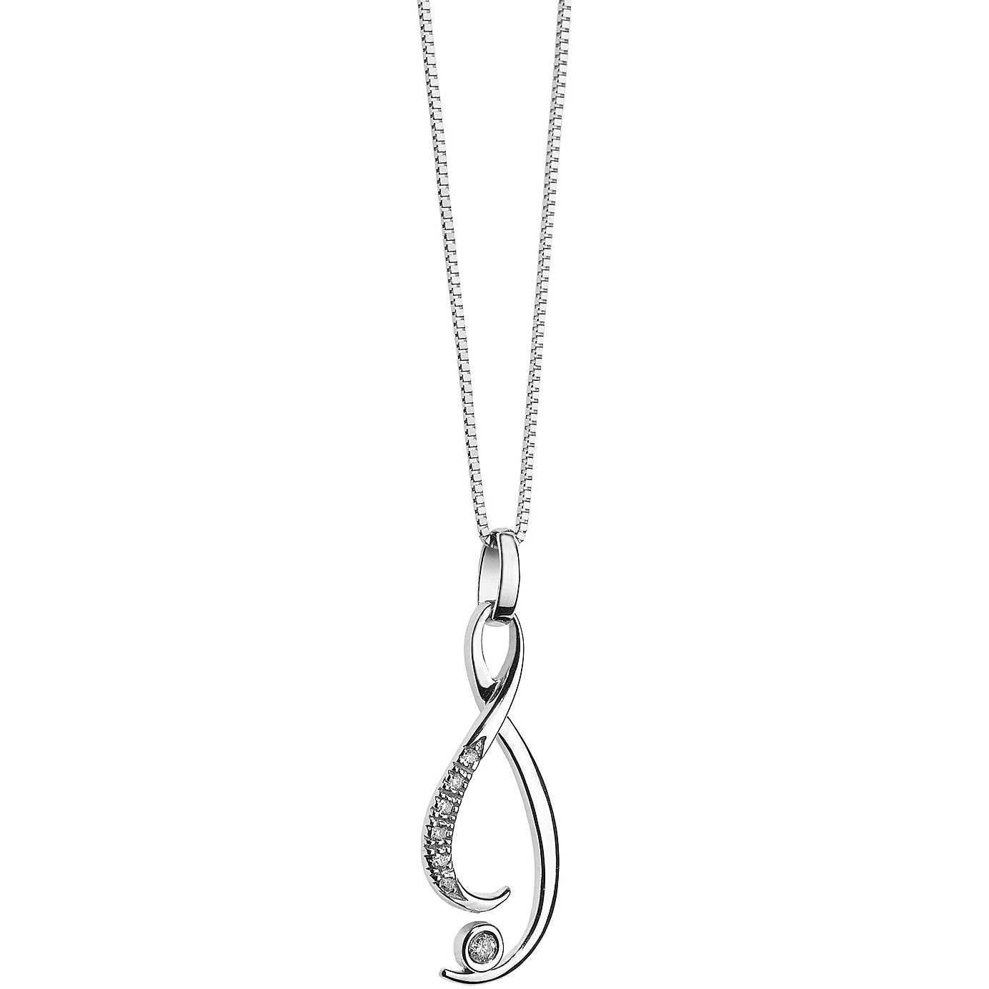 Necklace Woman Comete Gioielli Diamonds GLB 1236