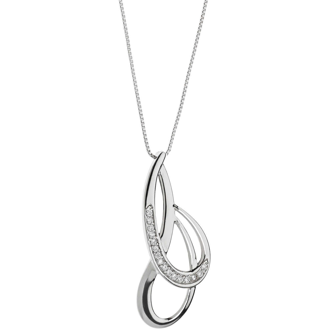 GLB 1134 Women’s Comete Gioielli Diamond Patterns Necklace