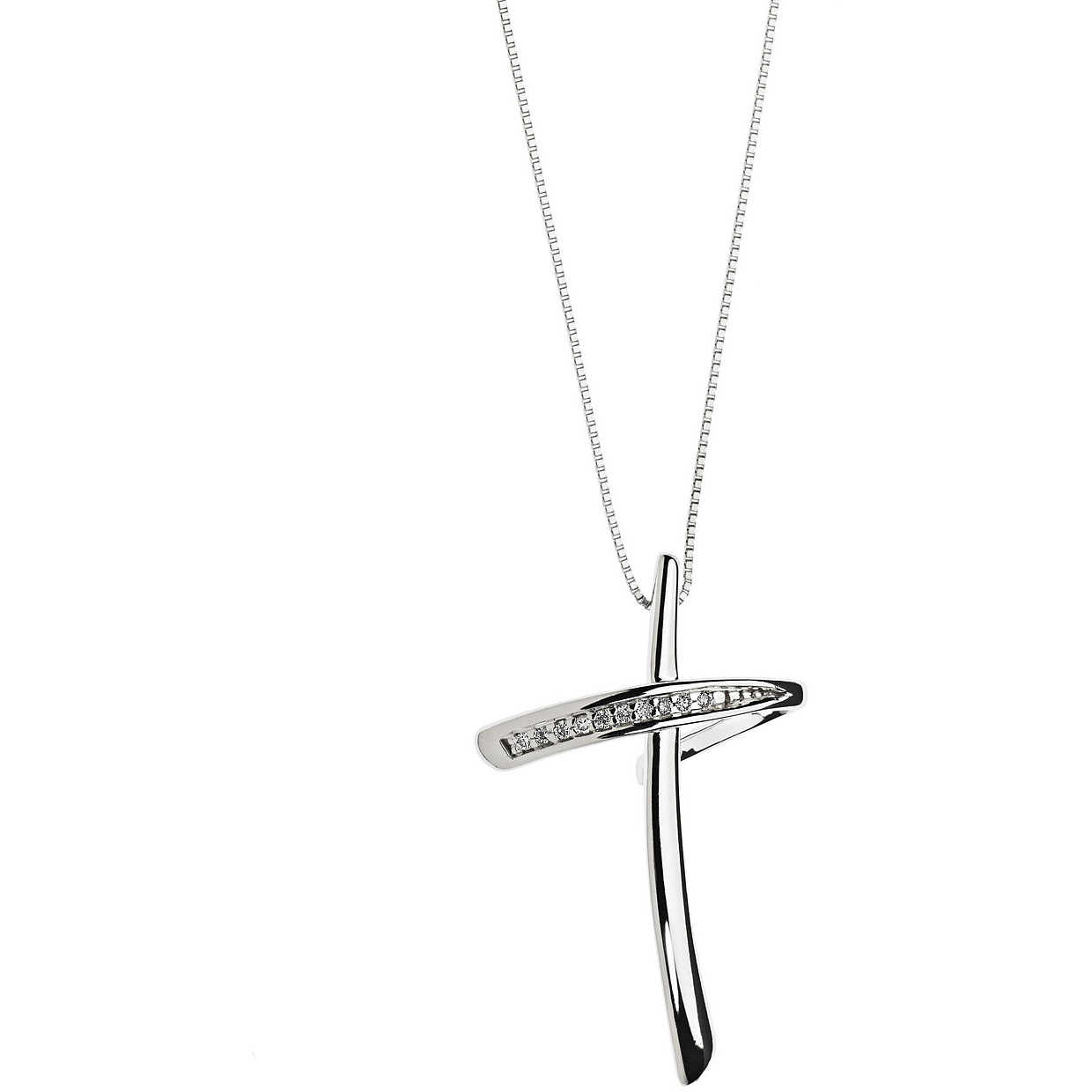 GLB 1131 Women’s Comete Gioielli Diamond Patterns Necklace