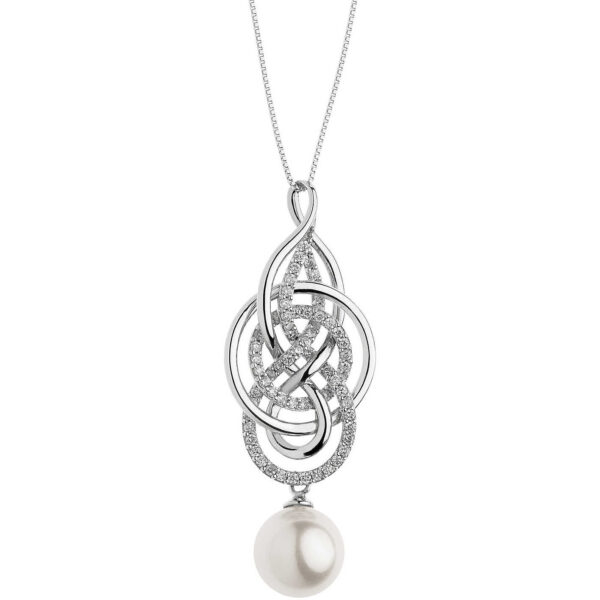 GLP 468 Women's Comete Gioielli Pearl Patterns Necklace