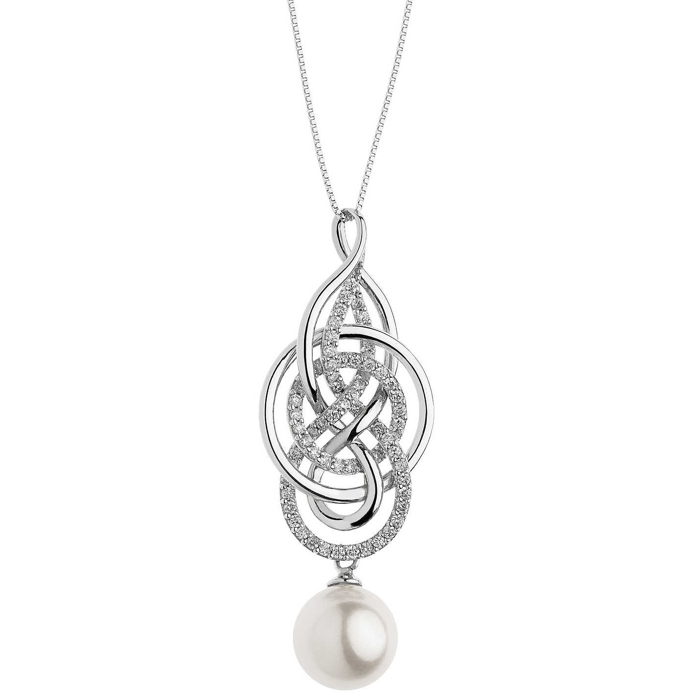 GLP 468 Women’s Comete Gioielli Pearl Patterns Necklace