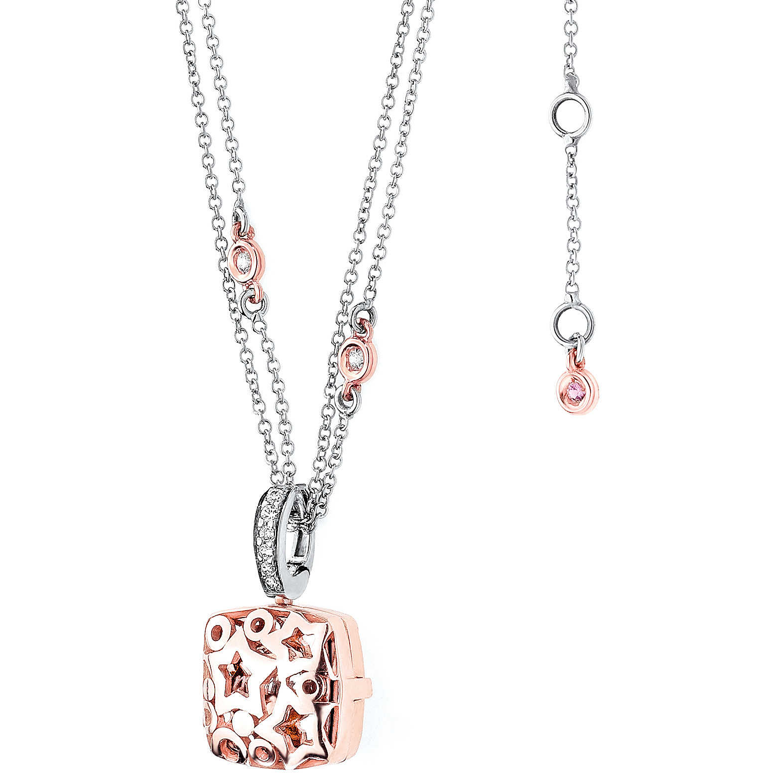 Women’s Comete Gioielli Colorful Gemstones Necklace GLB 786