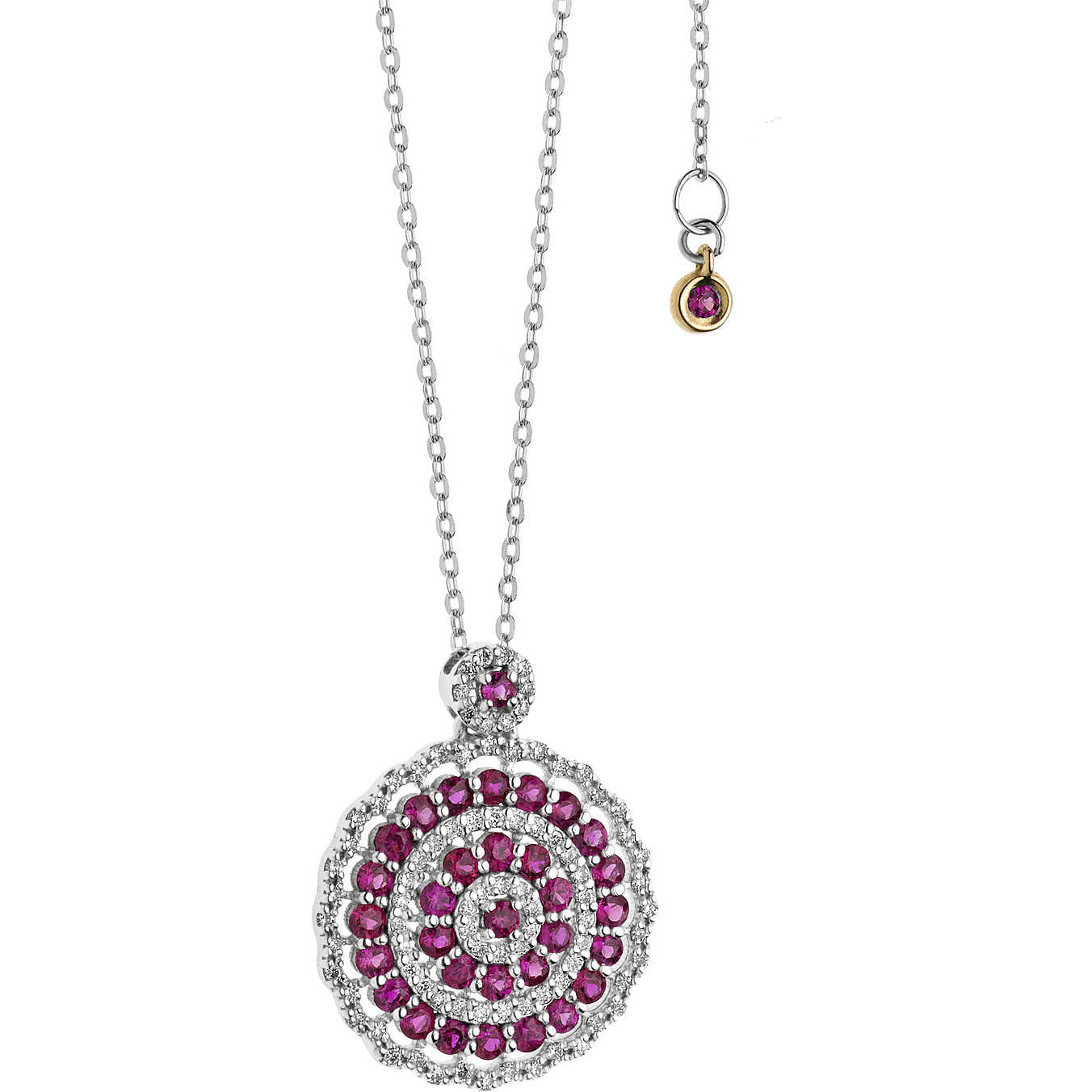 GLB 1110 Diamond Rose Jewelry Necklace for Women