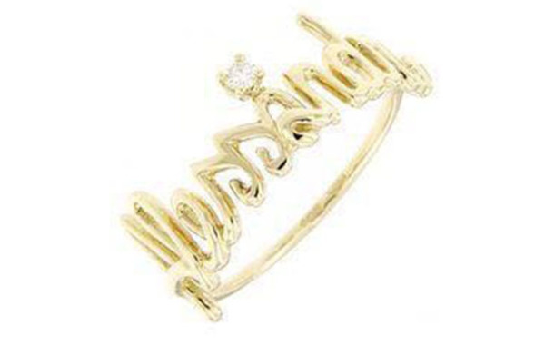 Alessandra Ring Gold 750% Diamond 0.04ct Color G /vvs