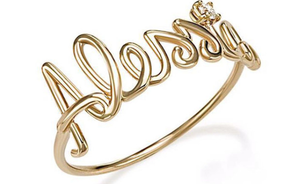 Alessia Gold Ring 750% diamond 0.04ct Color G /vvs
