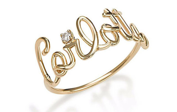 Charlotte Ring Gold 750% Diamond 0.04ct Color G /vvs