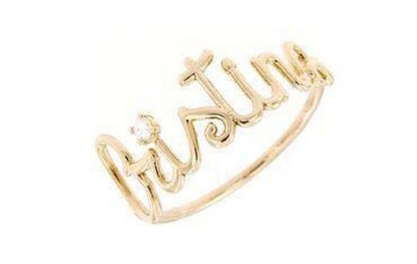 Cristina Gold 750% diamond ring 0.04ct Color G /vvs