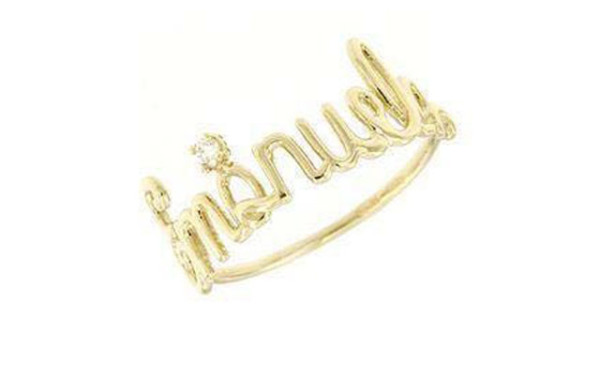 Manuela Gold Ring 750% diamond 0.04ct Color G /vvs