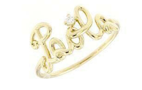 Paola Ring Gold 750% Diamond 0.04ct Color G /vvs