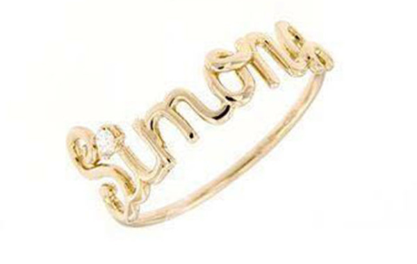 Simona Ring Gold 750% Diamond 0.04ct Color G /vvs