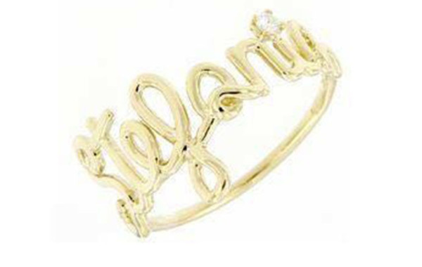 Stefania Ring Gold 750% Diamond 0.04ct Color G /vvs