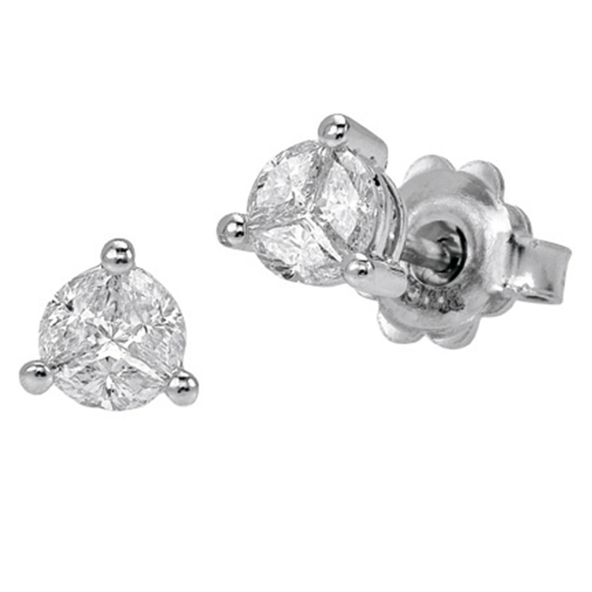 BIBIGI ORECCHINI PUNTO LUCE ORO 750% Diamanti 0,53 Ct Colore Gsi