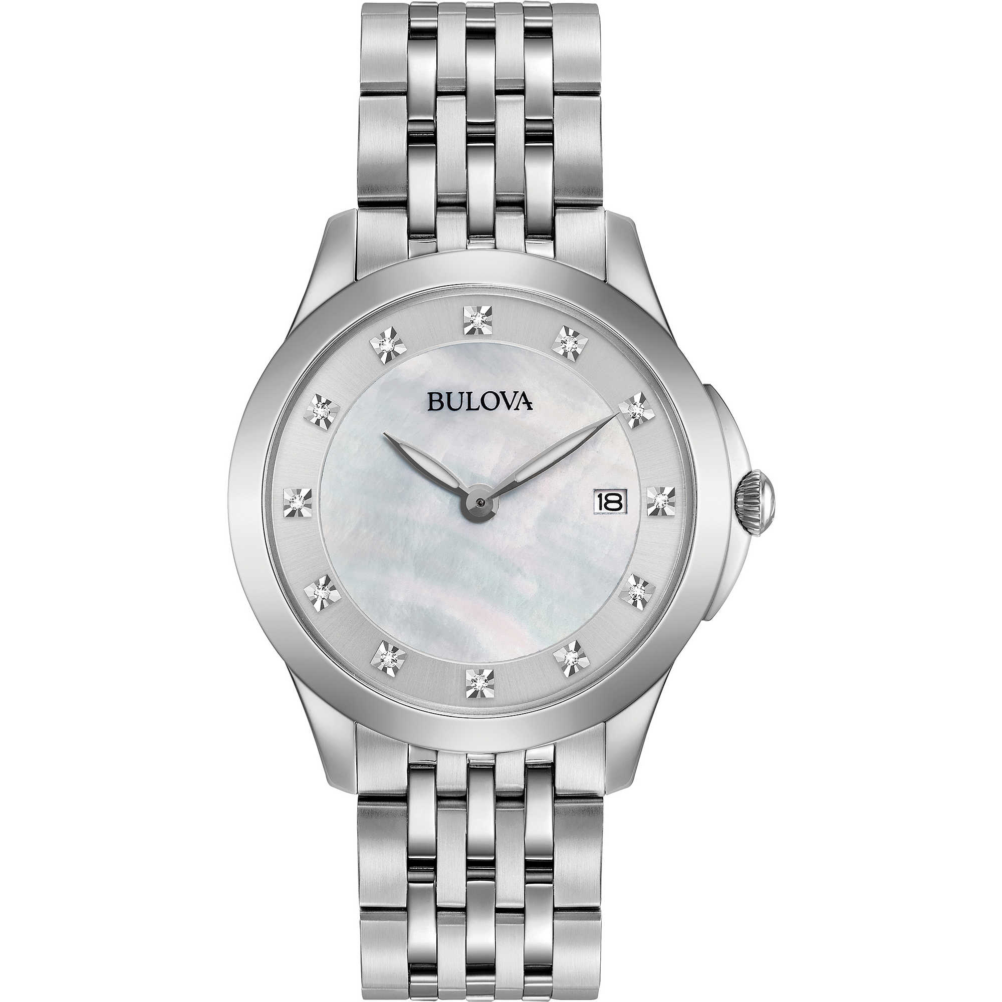 BULOVA Women's Time-Only Watch Bulova Diamonds