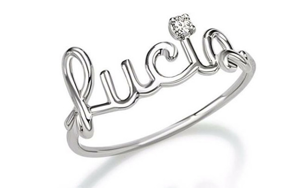 Lucia Gold Ring 750% diamond 0.04ct Color G /vvs