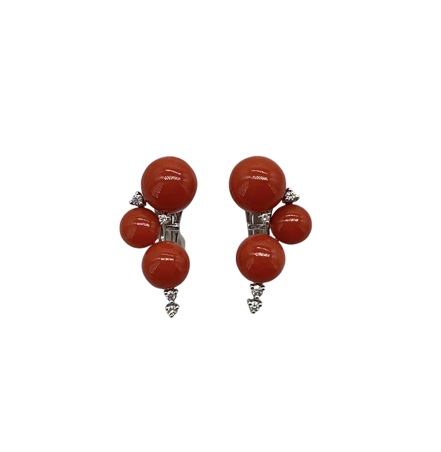 Mediterranean coral earrings Art. OBCO126