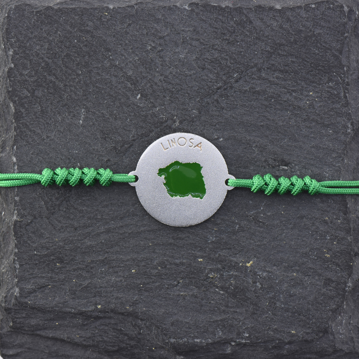 Bracciale Linosa Smalto Verde Argento 925%