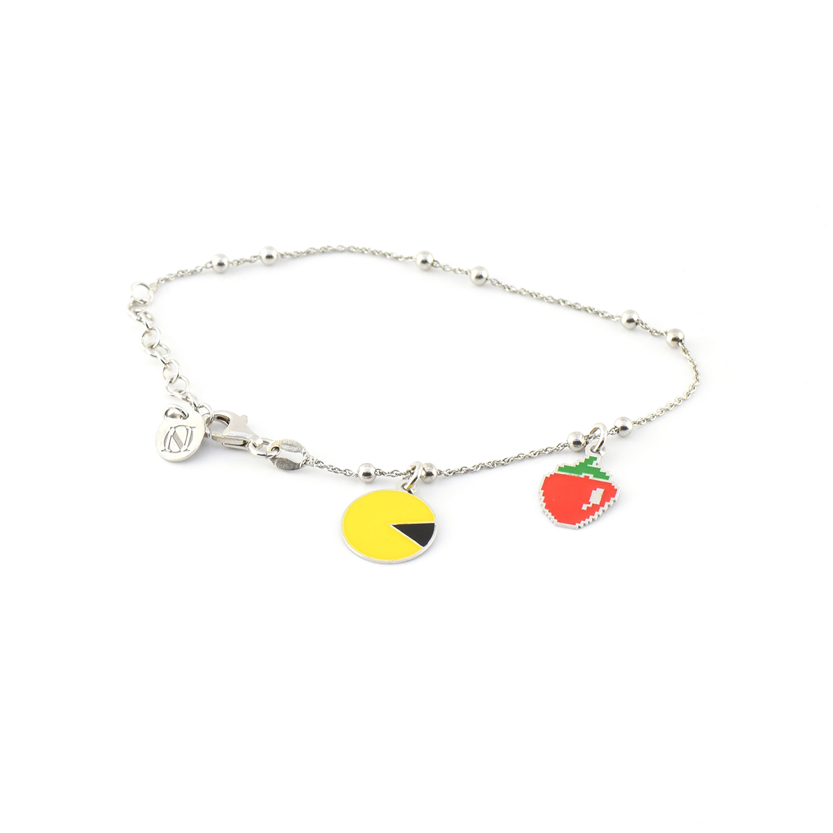 Bracciale Naj-Oleari 2 Elementi Pac-Man Smalto Argento 925%