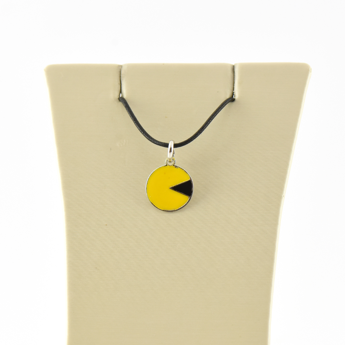 Collana Naj-Oleari Pac-Man Caucciù Smalto Argento 925%