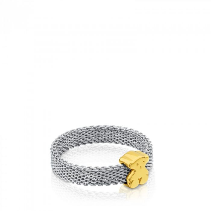 18kt gold ring mesh 4mm n° 14 art. 613105041