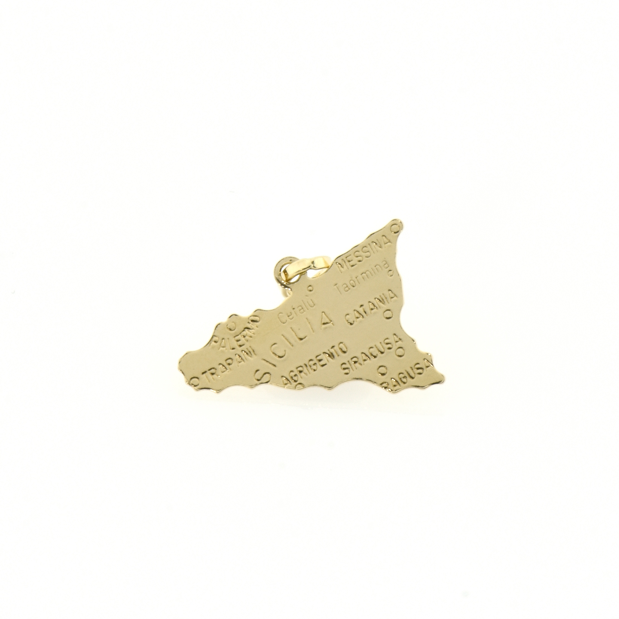 Pendente sicilia oro 750% gr 1,27 -gioielleria-cipolla-palermo