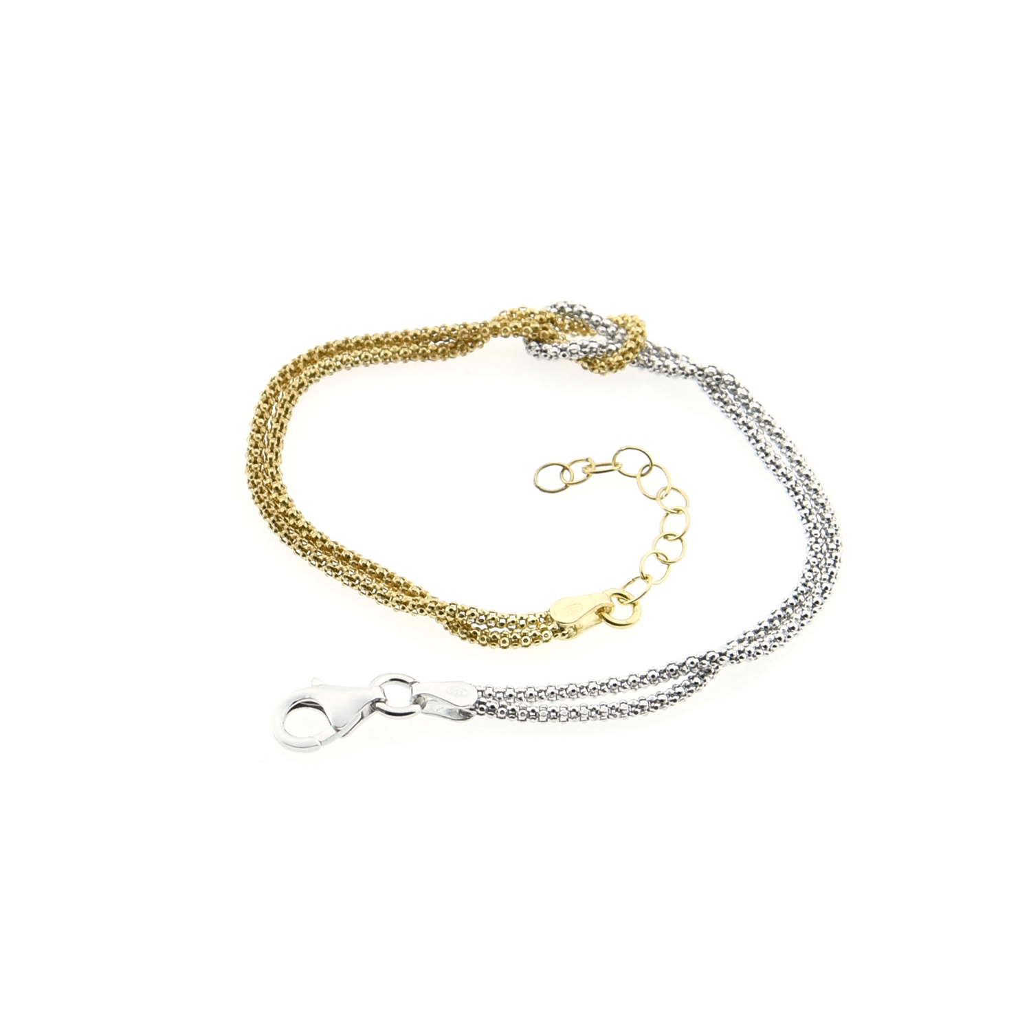 Bicolor bracelet in 925 silver