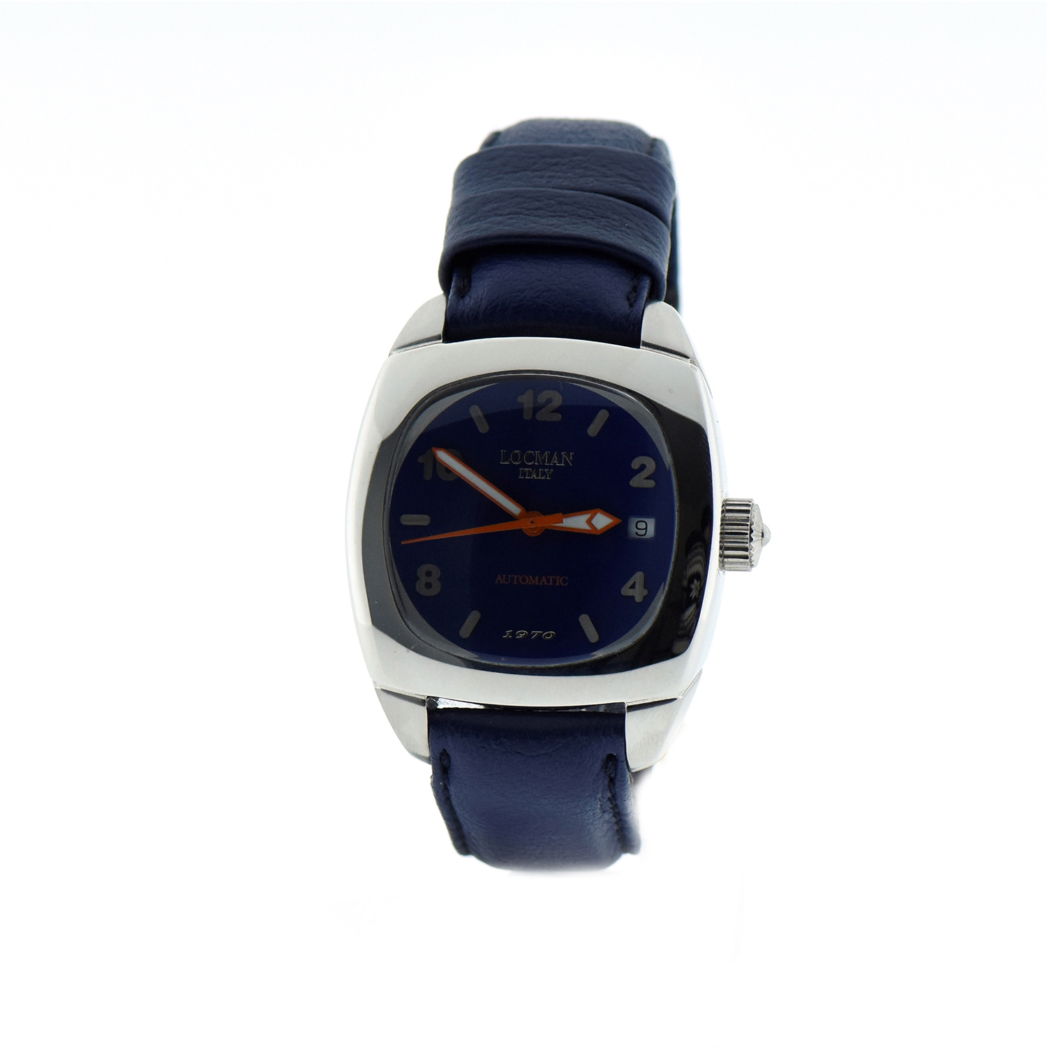 Orologio locman automatico cassa acciaio datario cinturino pelle ART. 1970 Cipolla Gioielli 1970