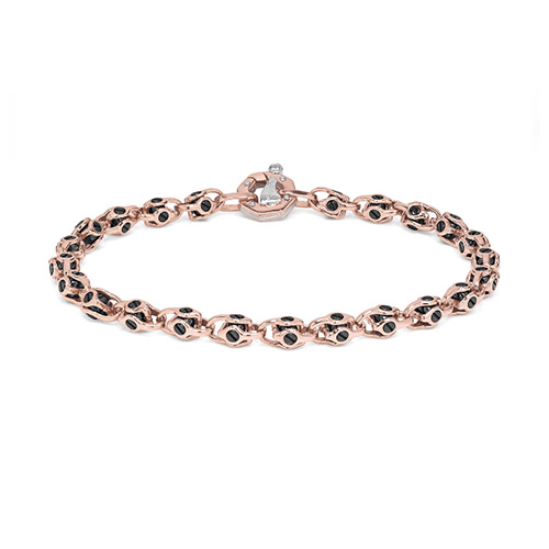 Bracciale Barakà Cyborg Ceramic Collection Oro Rosa 750% Ceramica Nera Diamante Bianco P.CT 2