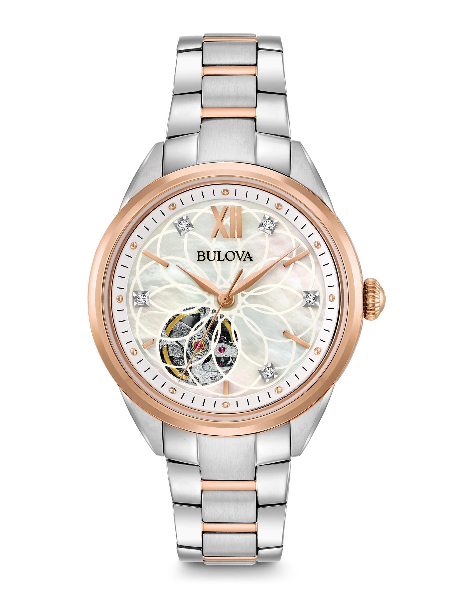 Automatic Watch with Diamonds Women 98P170