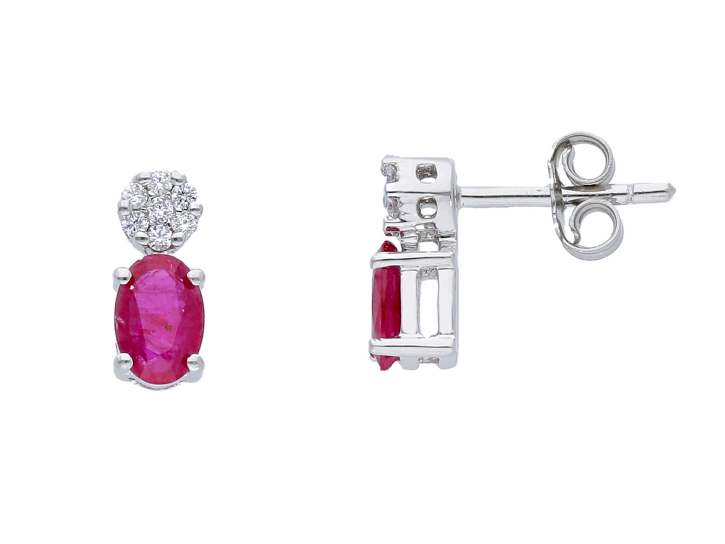 Orecchini Rubino Oro e Diamanti GEMME Art. 122651