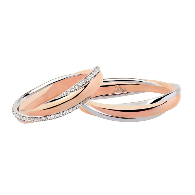 Wedding rings Polello Art. 2833DBR – 2833UBR