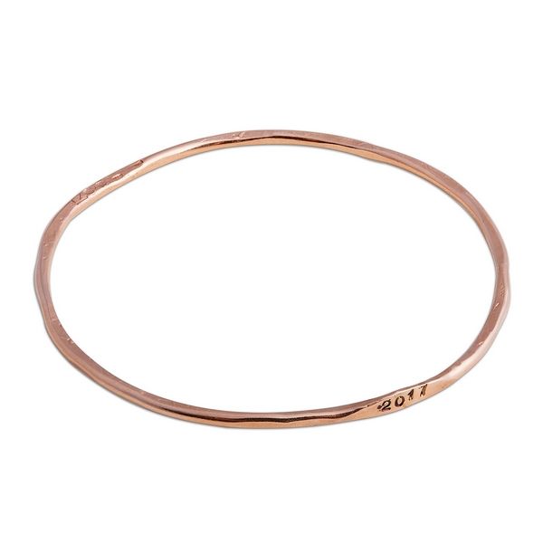 Bracciale dell'Anno Tondo in Oro Rosa 9kt