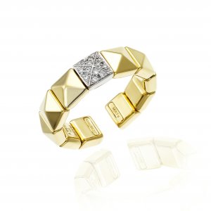 Ring Chimento two-tone gold and diamonds 1A01452B12140