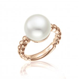 Gold and pearl lace ring 1A01461PP6140