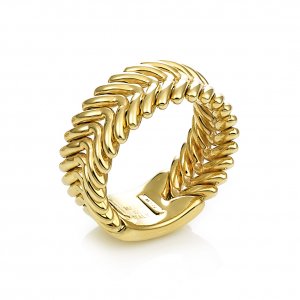 Yellow gold lace ring 1A01763ZZ1140