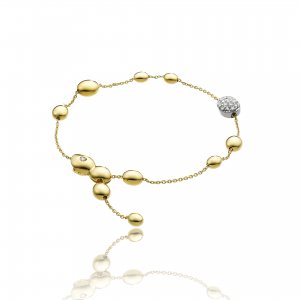 Bicolor gold and diamond Chimento bracelet 1B01440B12190