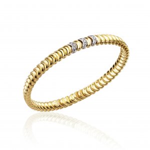 Bicolor gold and diamond Chimento bracelet 1B01521B12180