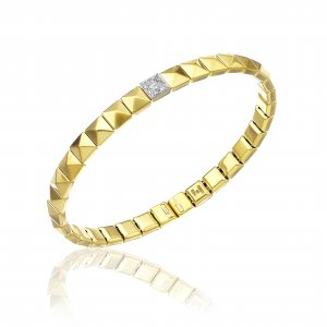 Bicolor gold and diamond Chimento bracelet 1B01452B12180