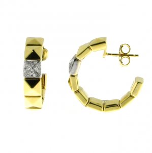 Orecchini Chimento oro bicolore e diamanti 1O01452B12000