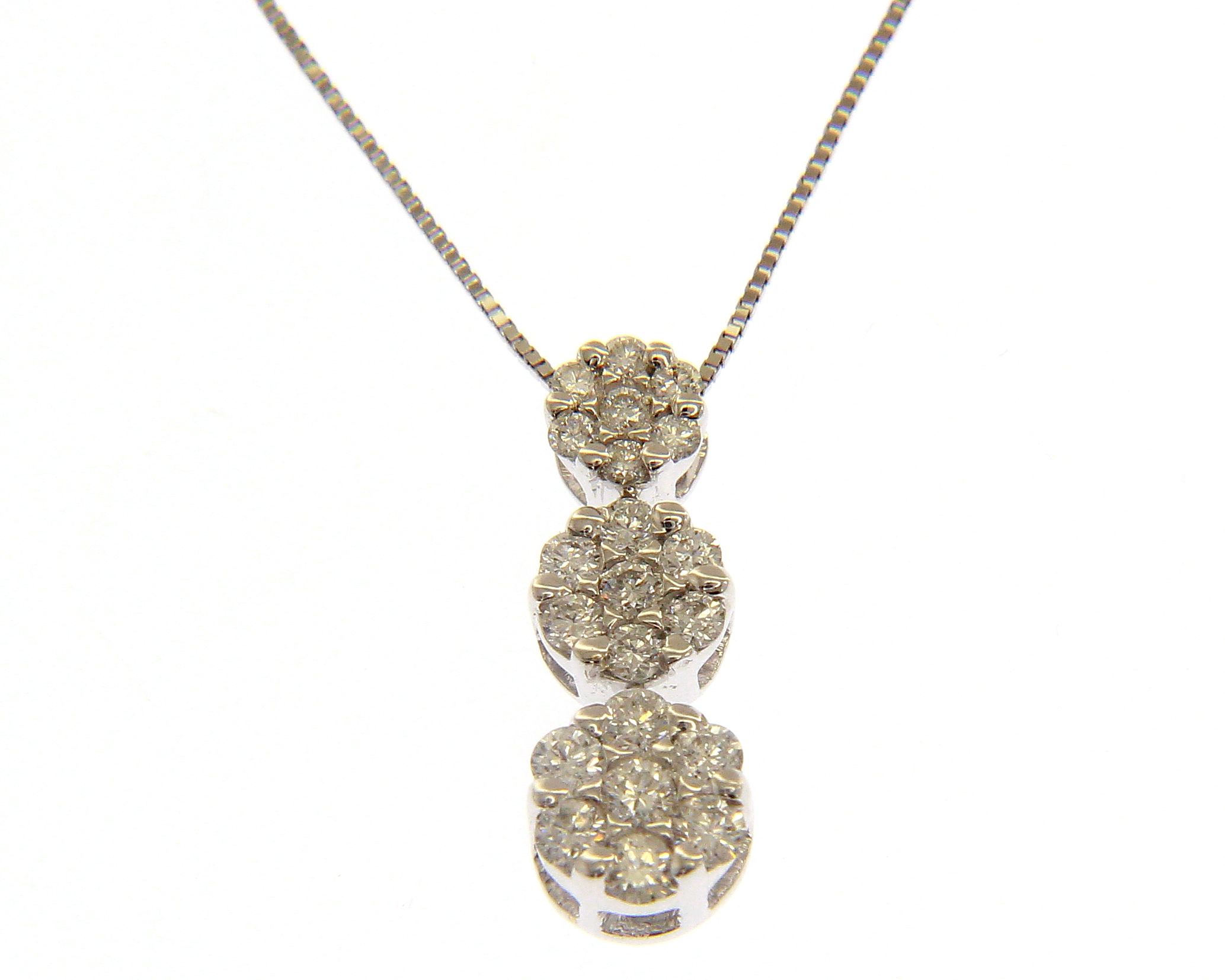 Gold and diamond trilogy pendant Art. 109161