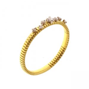 Two-tone gold and diamond lace ring 1A02076B12140