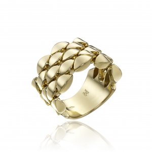 Yellow gold lace ring 1A01601ZZ1140