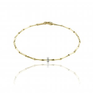 Bicolor gold and diamond Chimento bracelet 1B05354B12180