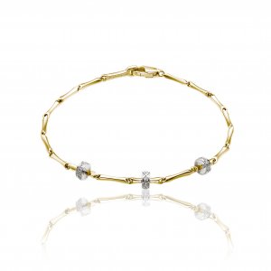 Bicolor gold and diamond Chimento bracelet 1B05355B12180