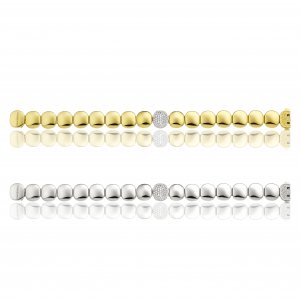 Bicolor gold and diamond Chimento bracelet 1B04715B30180