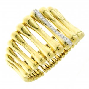 Bicolor gold and diamond Chimento bracelet 1B05892B12180