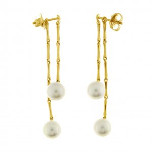 Earrings Chimento gold and pearls 1O08022PP1000