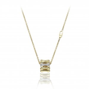 Chimento two-tone gold and diamond chain pendant 1G05894B12450